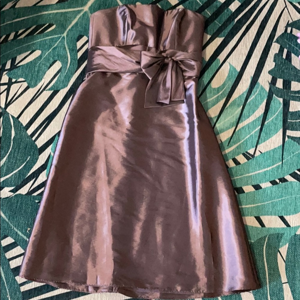 Strapless Purple cocktail dress